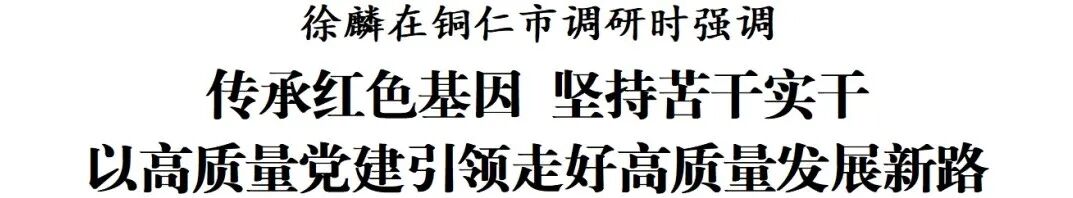 徐麟在铜仁市调研